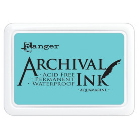 Перманентные чернила для штампинга Archival Ink Aquamarine от Ranger