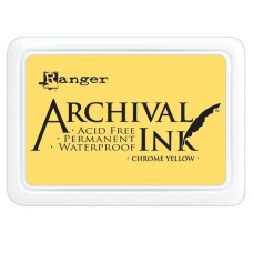 Перманентные чернила для штампинга Archival Ink Chrome Yellow от Ranger