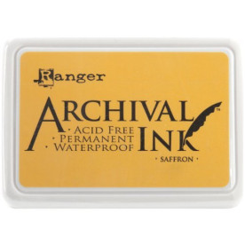Перманентні чорнило для Штампінг Archival Ink Saffron від Ranger