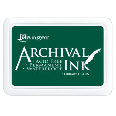 Перманентные чернила для штампинга Archival Ink Library Green от Ranger