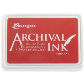 Перманентные чернила для штампинга Archival Ink Sienna от Ranger