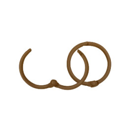 Набор колец для альбомов шоколадного цвета Book Rings: Large Choc Brown от 7gypsies