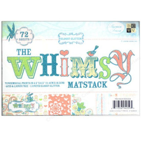 Набір паперу Whimsy, 11,5х16,5 см від DCWV, 24 листа