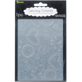 Папка для тиснення Layered Heart Background від Darice