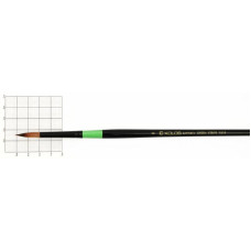 Кисть, Синтетика круглая, Green stripe 1019, № 8, длинная ручка, Kolos