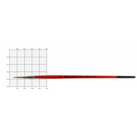 Кисть, Синтетика круглая, Carrot 1097R, № 00, короткая ручка, Kolos