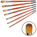Пензель, Синтетика овальна, Carrot 1097FR, № 4, коротка ручка, Kolos