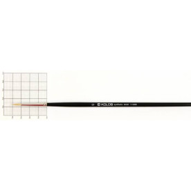 Кисть, Синтетика круглая, Milk 1108R, № 0, длинная ручка, Kolos