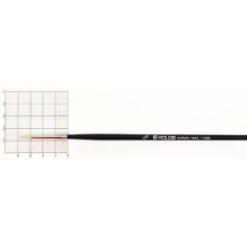 Кисть, Синтетика круглая, Milk 1108R, № 01, длинная ручка, Kolos