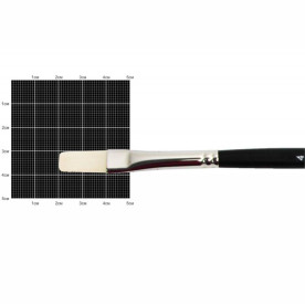 Пензель, Синтетика плоска подовжена, Milk 1108F, № 4, довга ручка, Kolos