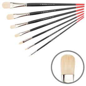 Кисть, Синтетика овальная, Milk 1108FR, № 2, длинная ручка, Kolos