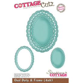 Ніж для вирізання Oval Doily and Frame від CottageCutz