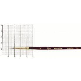 Білка кругла, 2080, № 0, к. р. пензель ROSA Gallery