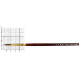 Пензель, Колонок круглий, Grace 3039R, №10, довга ручка, Kolos