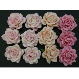 Набор 5 диких розочек в розовых тонах, 35 мм