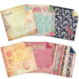 Набір паперу Victoria 48 двосторонніх аркушів 15х15 см від 7gypsies