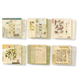 Набір паперу 48 двосторонніх аркушів 15х15 см Conservatory від 7gypsies