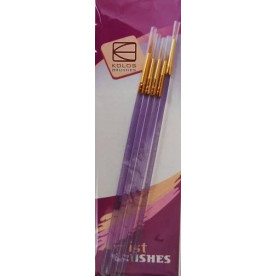 Набор кистей 7011, синтетика круг, 5шт, Kolos