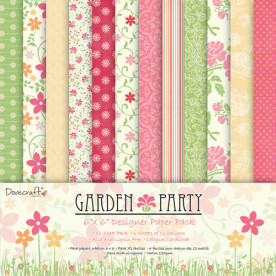Набір паперу для скрапбукінгу Garden Party 15х15 см 24 листа від Dovecraft