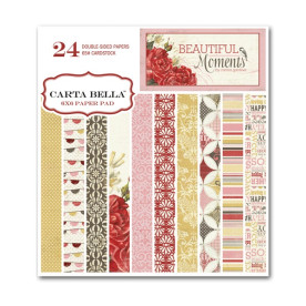 Набор бумаги для скрапбукинга Beautiful Moments 15х15 см 12 листов от Carta Bella