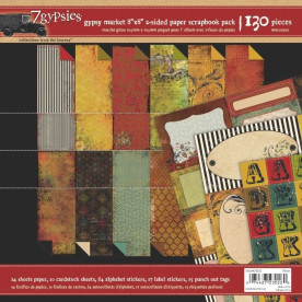 Набор для скрапбукинга Gypsy Market Scrap Pack: 20х20 см от 7gypsies