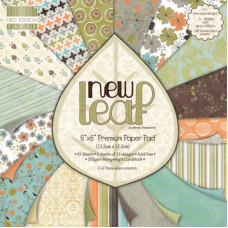 Набір паперу для скрапбукінгу New Leaf 15х15 см 16 аркушів від First Edition