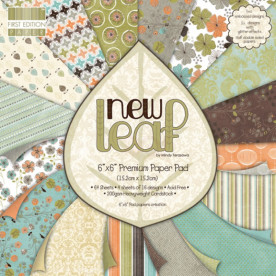 Набор бумаги для скрапбукинга New Leaf 15х15 см 16 листов от First Edition