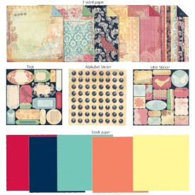 Набір для скрапбукінгу Victoria: Scrapbook Pack 20х20 см від 7gypsies