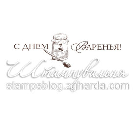 Акриловый штамп С днем варенья 6,0х1,9 см
