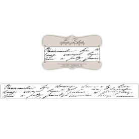 Лента с изображением рукописного текста, 2 см, 1 м