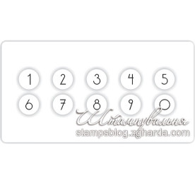 Набор маленьких наклеек "Цифры", 100 шт