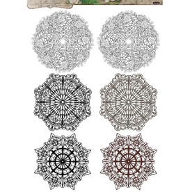 Оверлей Ажурні серветки, A4 (21х29,7 см) Lesia Zgharda