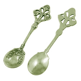 Металева підвіска "Ложечка" кольору зістареної бронзи 60х15,5 мм, 1 шт.