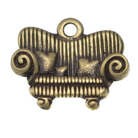 Металева підвіска "Диван" 15х12 мм, 5 шт.