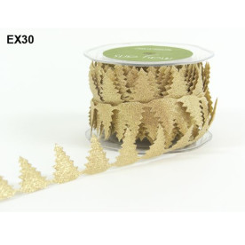 Фігурна стрічка "Ялинки" 90 см від May Arts