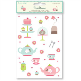 Наклейки для скрапбукінгу з глітером Afternoon Tea від Dovecraft