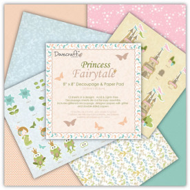 Набор бумаги Princess Fairytale 20x20 см 6 листов от Dovecraft