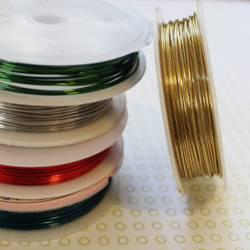 Металевий дріт для бісеру, золото, 0,5 мм, 90 см