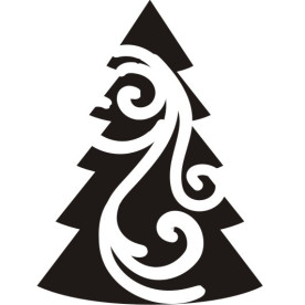 Акриловий штамп Ялинка 4,5х3,3 см