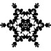 Штамп акриловый Снежинка округлая 3,0х3,4 см