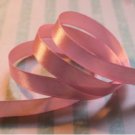 Атласная лента розового цвета, длина 90 см, ширина 10 мм