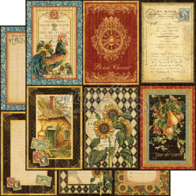 Двусторонняя бумага A La Carte, French Country 30х30 см от Graphic 45