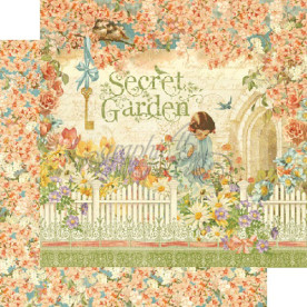 Двосторонній папір Secret Garden 30х30 см від Graphic 45