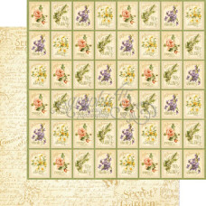 Двусторонняя бумага Seed Fairy, Secret Garden 30х30 см от Graphic 45