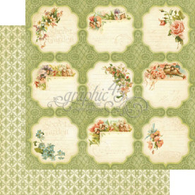 Двосторонній папір Meadow Lark, Secret Garden 30х30 см від Graphic 45