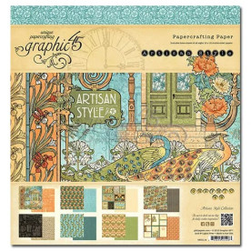 Набір паперу Artisan Style, 30х30 см, 8 арк., Graphic 45