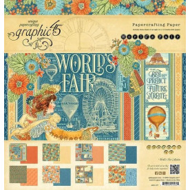 Набір паперу World's Fair, 30х30 см, 8 арк, Graphic 45