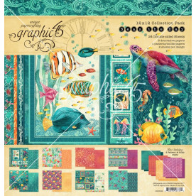 Набір для скрапбукінгу Seas the Day, 30х30 см, 12 аркушів, Graphic 45