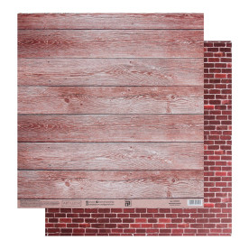 Папір для скрапбукінгу, Цегляний будинок, 30,5×32 см, 180 г/м, АртУзор