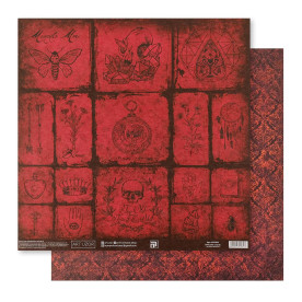 Бумага для скрапбукинга, Старый замок, 30,5×32 см, 180 г/м, АртУзор